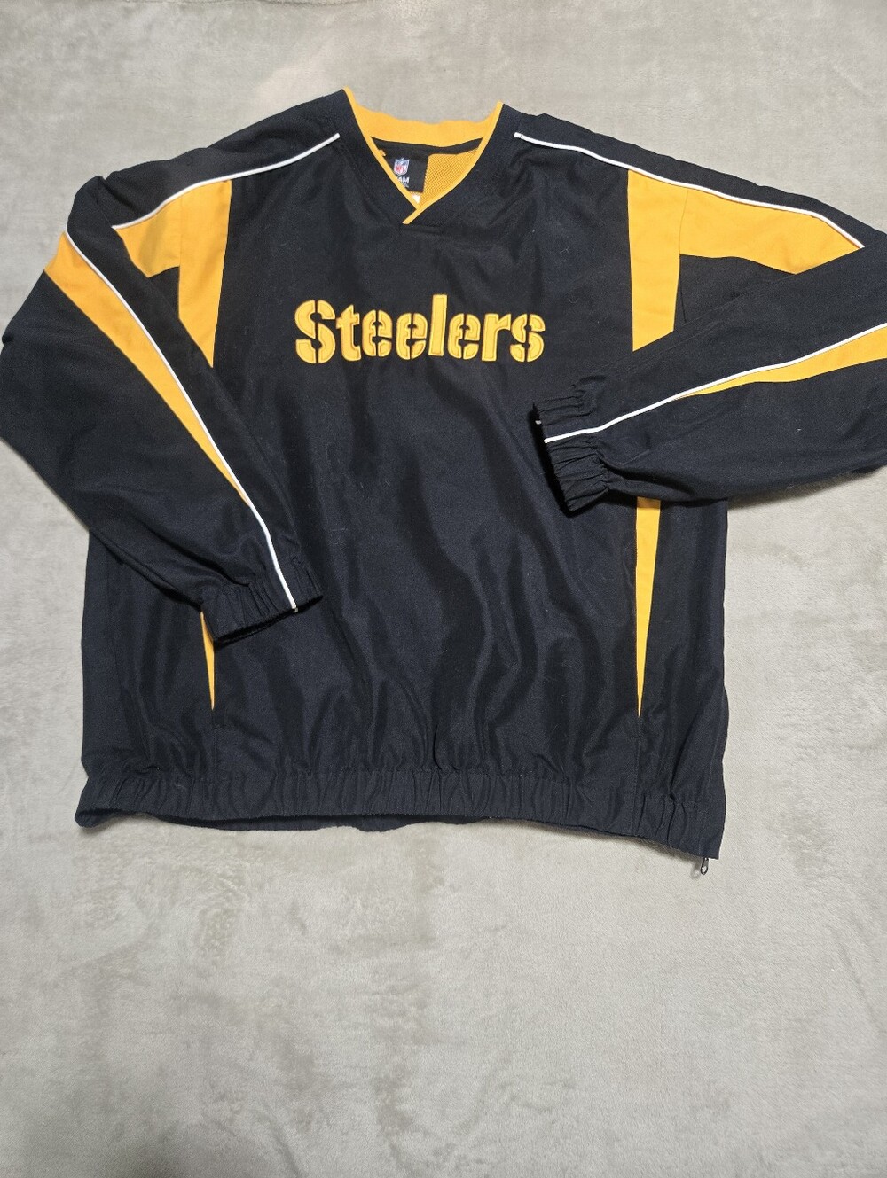 Pittsburgh Steelers Breathable Pullover Windbreaker Mens Sz XL NFL Team Apparel